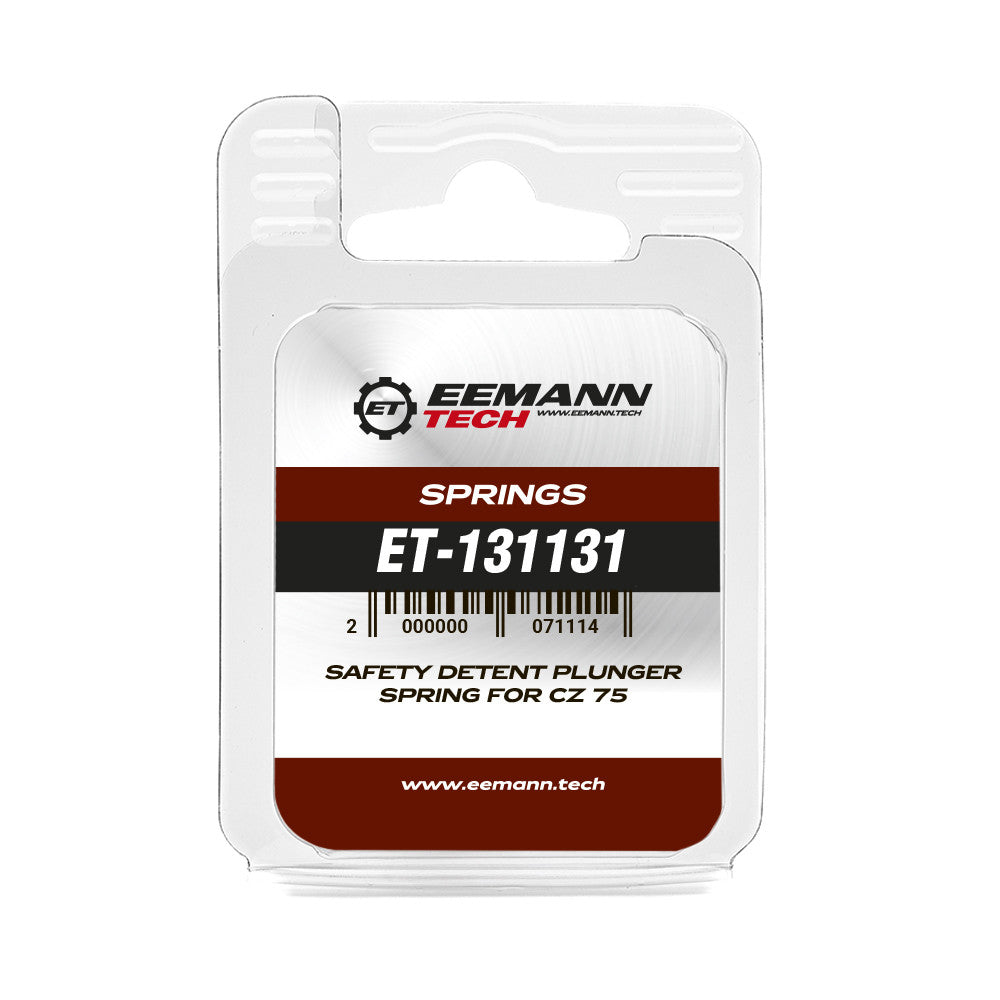 CZ Shadow 2 CZ TS 2 CZ 75B & SP-01 safety detent plunger spring