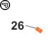 CZ 457 magazine button spring | part #26