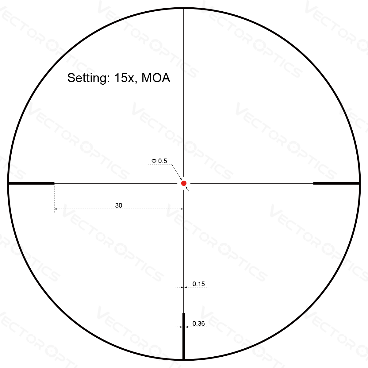 Vector Optics Forester 3-15x50SFP rifle scope Vector Optics